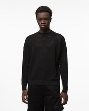 Load image into Gallery viewer, Gcds Logo Macramè Sweater : Men Knitwear Black | GCDS Spring/Summer 2023
