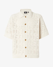 Load image into Gallery viewer, Gcds Monogram Macramè Shirt : Men Knitwear Off White | GCDS Spring/Summer 2023
