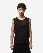 Load image into Gallery viewer, Gcds Monogram Macramè Tank Top : Men Knitwear Black | GCDS Spring/Summer 2023
