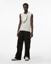 Load image into Gallery viewer, Gcds Monogram Macramè Tank Top : Men Knitwear Off White | GCDS Spring/Summer 2023

