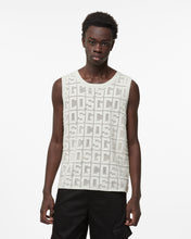 Load image into Gallery viewer, Gcds Monogram Macramè Tank Top : Men Knitwear Off White | GCDS Spring/Summer 2023
