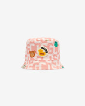 Load image into Gallery viewer, Baby Gcds Monogram Animals Bucket Hat: Girl Hats Pink | GCDS Spring/Summer 2023
