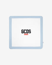 Carica l&#39;immagine nel visualizzatore di Gallery, Gcds Logo Cotton Baby Blanket: Boy Blankets Angel Blue | GCDS Spring/Summer 2023

