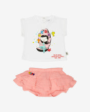 Load image into Gallery viewer, Baby Gcds Mermaid T-Shirt And Shorts Set: Girl Playsuits and Gift Set White | GCDS Spring/Summer 2023
