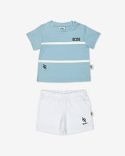 Load image into Gallery viewer, Baby Gcds Low Band Logo Tracksuit: Boy Tracksuits Angel Blue/White | GCDS Spring/Summer 2023
