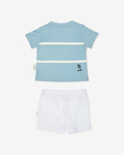 Load image into Gallery viewer, Baby Gcds Low Band Logo Tracksuit: Boy Tracksuits Angel Blue/White | GCDS Spring/Summer 2023
