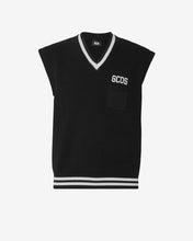 Load image into Gallery viewer, Gcds Low Band Gilet : Men Knitwear Black | GCDS Spring/Summer 2023
