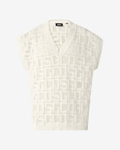 Carica l&#39;immagine nel visualizzatore di Gallery, Gcds Monogram Macramè Gilet : Men Knitwear Off White | GCDS Spring/Summer 2023
