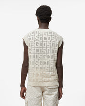 Carica l&#39;immagine nel visualizzatore di Gallery, Gcds Monogram Macramè Gilet : Men Knitwear Off White | GCDS Spring/Summer 2023
