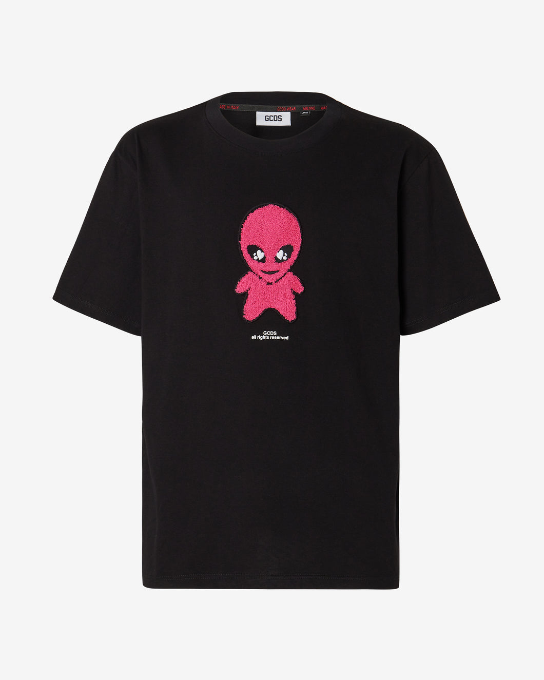 Gcds Wirdo Loose T-Shirt : Men T-shirts Black | GCDS Spring/Summer 2023