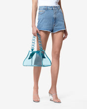 Carica l&#39;immagine nel visualizzatore di Gallery, Comma Transpallic Medium Bag : Women Bags Light Blue | GCDS Spring/Summer 2023
