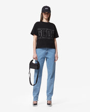 Load image into Gallery viewer, Bling Gcds Logo T-Shirt : Women T-shirts Black | GCDS Spring/Summer 2023
