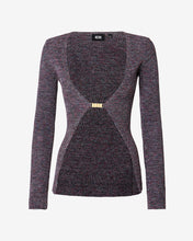 Carica l&#39;immagine nel visualizzatore di Gallery, Lurex Melange Logo Clip Cardigan : Women Knitwear Multicolor | GCDS Spring/Summer 2023
