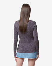 Carica l&#39;immagine nel visualizzatore di Gallery, Lurex Melange Logo Clip Cardigan : Women Knitwear Multicolor | GCDS Spring/Summer 2023
