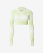 Load image into Gallery viewer, Gcds Braids Crop Top : Women Knitwear Lime | GCDS Spring/Summer 2023
