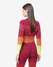 Load image into Gallery viewer, Lurex Degradé Cropped Sweater : Women Knitwear Fuchsia | GCDS Spring/Summer 2023
