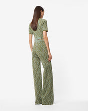 Load image into Gallery viewer, Matilda Gcds Monogram Trousers : Women Trousers Military Green | GCDS Spring/Summer 2023
