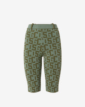 Load image into Gallery viewer, Matilda Gcds Monogram Cyclist : Women Trousers Military Green | GCDS Spring/Summer 2023

