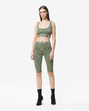 Load image into Gallery viewer, Matilda Gcds Monogram Cyclist : Women Trousers Military Green | GCDS Spring/Summer 2023
