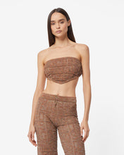 Load image into Gallery viewer, Gcds Monogram Macramé Mini Top : Women Tops Orange | GCDS Spring/Summer 2023
