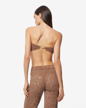 Load image into Gallery viewer, Gcds Monogram Macramé Mini Top : Women Tops Orange | GCDS Spring/Summer 2023

