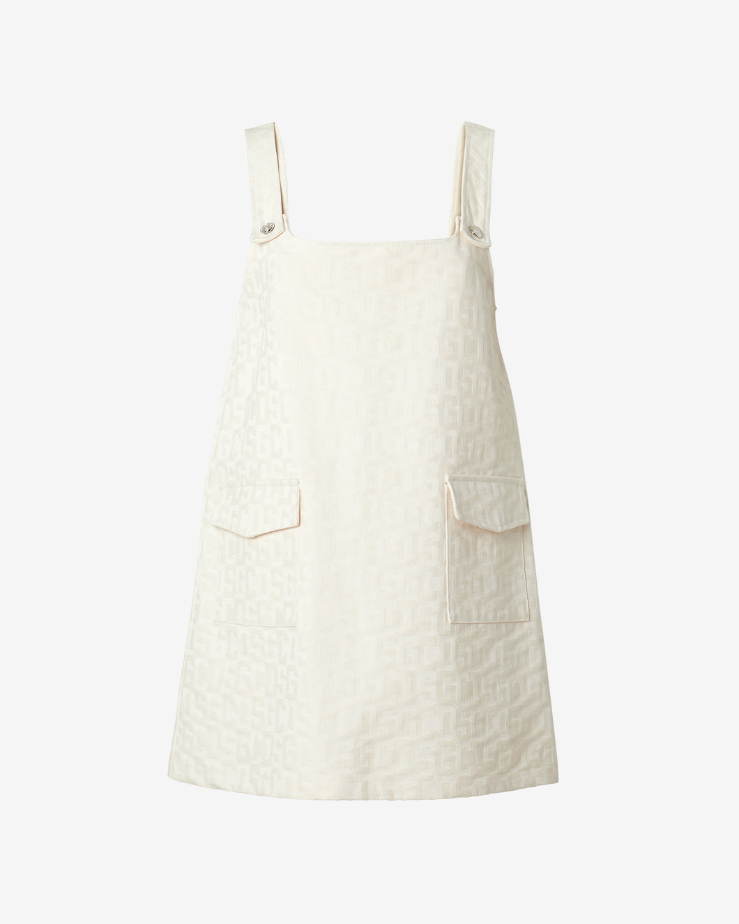 Gcds Canvas Monogram Pockets Dress : Women Dress Off White | GCDS Spring/Summer 2023