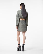 Load image into Gallery viewer, Bling Gcds Monogram Shirt Dress : Women Dress Military Green | GCDS Spring/Summer 2023
