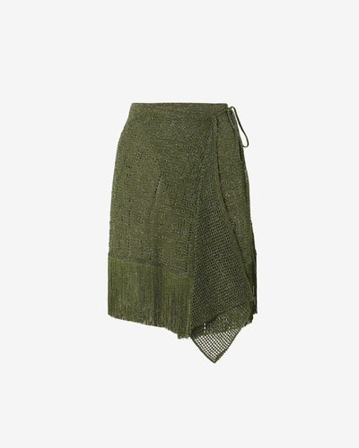 Gcds Monogram Macramé Skirt : Women Skirts Multicolor | GCDS Spring/Summer 2023