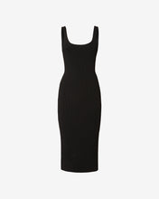 Carica l&#39;immagine nel visualizzatore di Gallery, Logo Chain Long Dress : Women Dress Black | GCDS Spring/Summer 2023
