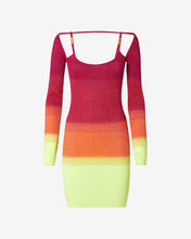 Load image into Gallery viewer, Lurex Degradé Mini Dress : Women Dress Fuchsia | GCDS Spring/Summer 2023
