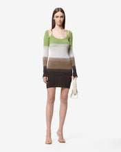 Carica l&#39;immagine nel visualizzatore di Gallery, Lurex Degradé Mini Dress : Women Dress Military Green | GCDS Spring/Summer 2023
