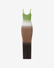 Carica l&#39;immagine nel visualizzatore di Gallery, Lurex Degradé Tank Long Dress : Women Dress Military Green | GCDS Spring/Summer 2023
