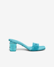 Load image into Gallery viewer, Transpallic Logo Low Sandals : Women Shoes Light Blue | GCDS Spring/Summer 2023
