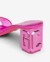 Load image into Gallery viewer, Transpallic Logo Low Sandals : Women Shoes Fuchsia | GCDS Spring/Summer 2023
