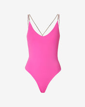 Carica l&#39;immagine nel visualizzatore di Gallery, Bling Swimsuit : Women Swimwear Fuchsia | GCDS Spring/Summer 2023
