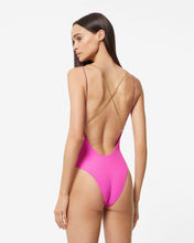 Carica l&#39;immagine nel visualizzatore di Gallery, Bling Swimsuit : Women Swimwear Fuchsia | GCDS Spring/Summer 2023

